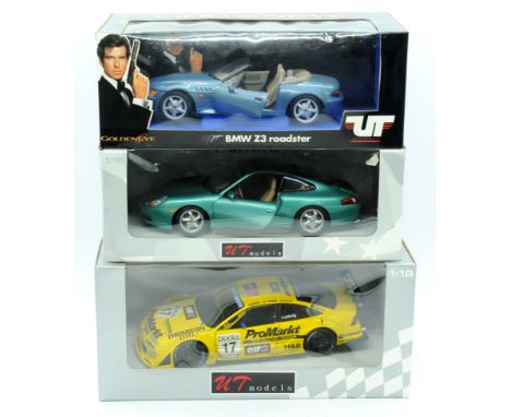 UT Models a boxed trio of 1:18th Scale models (see photo). Conditions appear to be Excellent to Near Mint (unchecked for comp