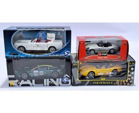 Solido, Jadi &amp; similar, a boxed 1:18 &amp; 1:24 scale group, to include 1:18 Solido 9062 Racing Collection Aston Martin D