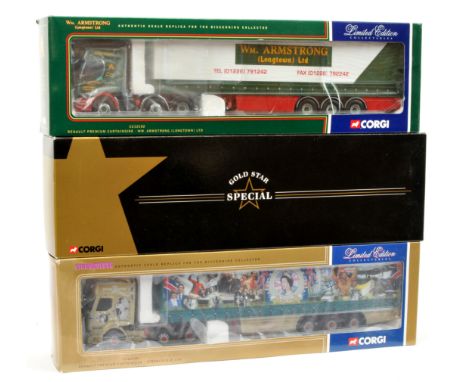 Corgi a boxed group of 1:50 Scale Trucks comprising of CC12704, CC12104 and CC12102 (see photo). Conditions appear to be Exce