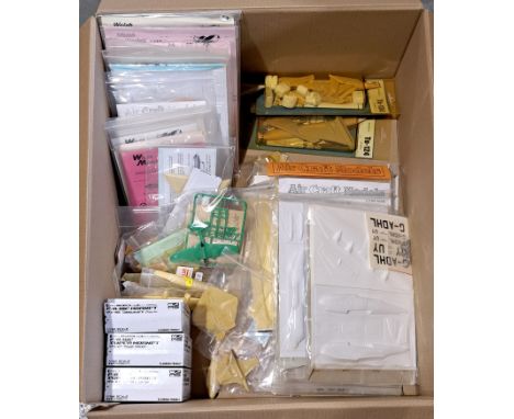 Welsh Models, Aeroclub, Algernon, a&nbsp; 1/144 scale Aircraft unmade &amp; partially made mostly vacuform plastic model kit 