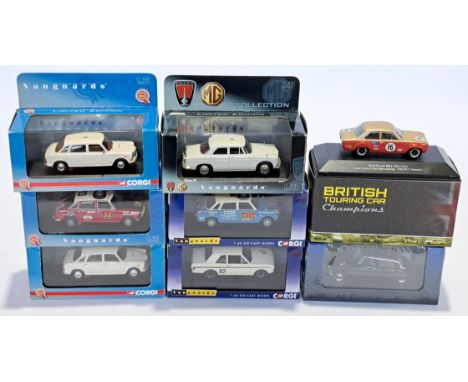Vanguards (Corgi, Lledo) &amp; similar, a boxed mostly 1:43 scale group. Although unchecked for completeness, conditions gene