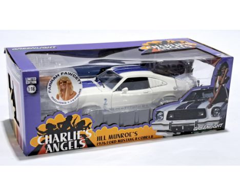Greenlight Collectibles 1:!8 scale Charlie's Angels Jill Munroe's 1976 Ford Mustang II Cobra II. Although unchecked for compl