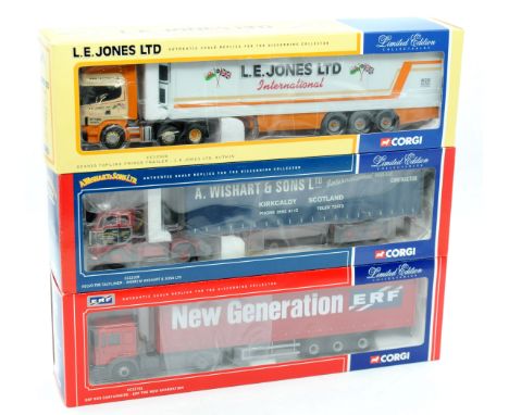 Corgi a boxed group of 1:50 Scale Trucks comprising of CC12701, CC12908 and CC13109 (see photo). Conditions appear to be Exce