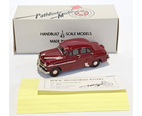 Pathfinder Models PFM26 - 1953 Vauxhall Wyvern, condition generally appears to be Good to Good Plus in Good box with certific