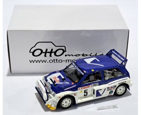 Otto Mobile 1:18 scale OT538 UVI MG Metro 6R4 RMC 1986. Although unchecked for completeness, condition generally appears to b