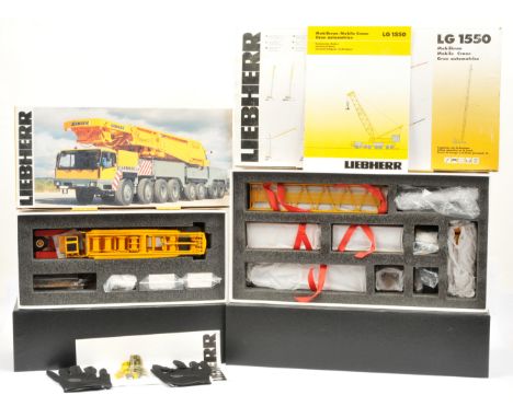 YCC Models a boxed 1:50 Scale No.YC780-C Limited Edition LG1550 Mobile Crane "WIESBAUER" along with No.YC780-SL Lifting Capac