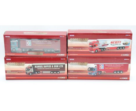 Corgi "Roadscene" a boxed group of 1:76 Scale Trucks comprising of CC18301, CC18003, CC18102 and CC18001 (see photo). Conditi