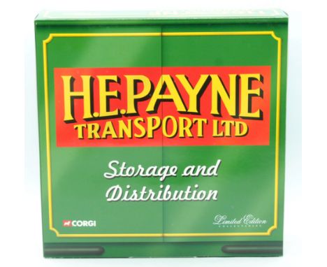 Corgi a boxed CC99147 H.E. Payne (Transport) Ltd Set to include Scania Topline Tractor Unit, Volvo FH Globetrotter Tractor Un