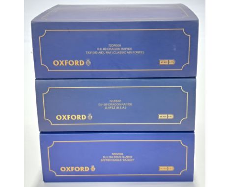 Oxford Diecast, a boxed 1:72 scale aeroplane group, although unchecked for completeness, conditions generally appear to be Go
