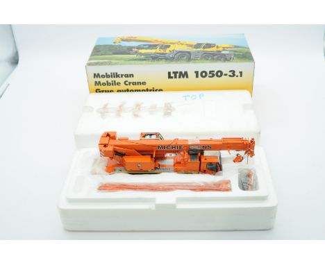 WSI a boxed 1:50 Scale No.10004 LTM1050-3.1 Mobile Crane "MICHIELSENS". Condition is Excellent Plus to Near Mint (unchecked f