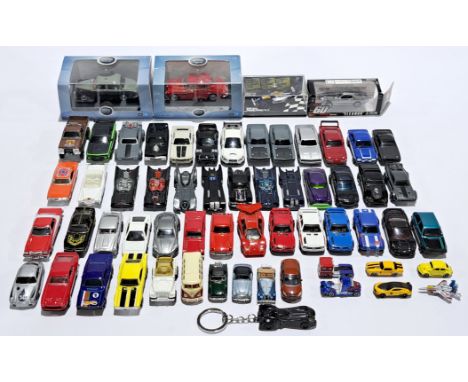 Mattel Hot Wheels, Green Light, Minichamps &amp; similar, an mostly unboxed group, to include TV &amp; Film related vehicles,