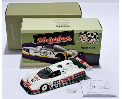 Motorbox (Exoto) 1:18 scale MTB00105 Jaguar XJR-9 IMSA #88, condition appears to be Excellent (would benefit from gentle clea