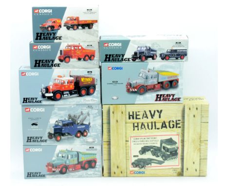 Corgi Heavy Haulage a boxed group of 1:50 Scale models comprising of 16601, 17501, 31006, CC12302, 17903, 17502, 17902 and CC