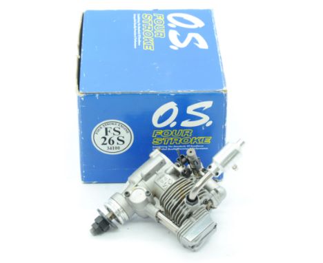 OS Max a boxed FS-26S model engine. Condition appears to be Excellent (unchecked for completeness and untested).&nbsp;Please 
