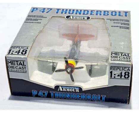 Armour Collection 1:48 scale Diecast P47 Thunderbolt. Although unchecked for completeness, condition generally appears to be 