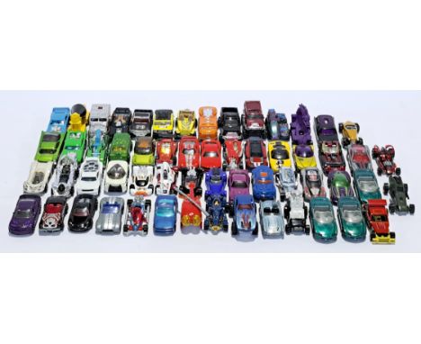 Mattel Hot Wheels, an unboxed mostly modern group, to include 1978 Greased Gremlin, Ford Shelby Cobra Concept, and others. Se