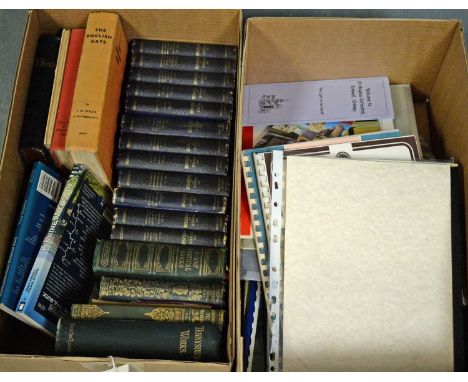 Twelve volumes The Works of Shakespeare, printed by W. &amp; R. Chambers, Edinburgh, 1856; together with a volume of Burns Po