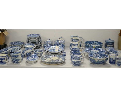 An extensive selection of Copeland Spode 'Italian' pattern dinnerware, comprising over sixty pieces; together with a small qu