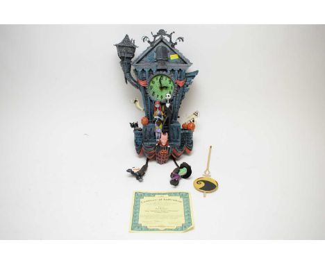 A Disney Tim Burton's 'The Nightmare Before Christmas' cuckoo clock, with certificate of authenticity, by The Bradford Exchan