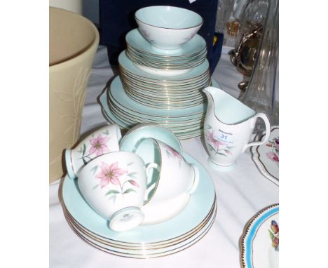 A Royal Doulton "Elfin" part tea and coffee service, 34 pieces approx