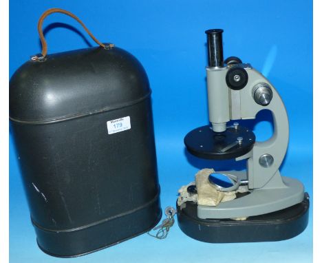 A modern Russian laboratory bench microscope
