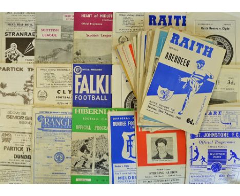 Scottish Football Programme Selection to include a good variety of clubs from the 1960s such as Celtic, St. Mirren, Dundee, R