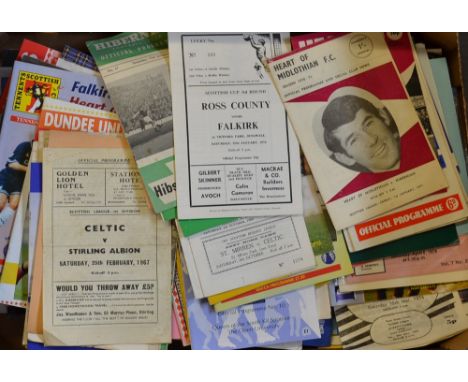 Collection of 1960s Onwards Scottish Football Programmes to include 1968 Morton v Celtic, 1975 Ross County v Falkirk, 1967 Ab