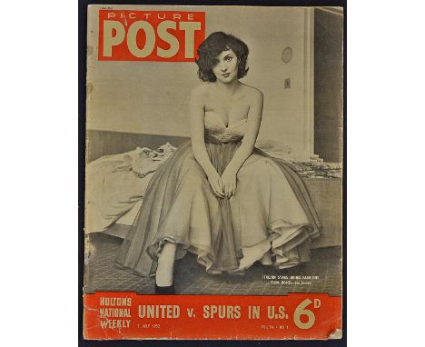 1952 Picture Post-dated 5 July featuring Manchester United v Tottenham Hotspur in the USA (interesting article plus photos) F