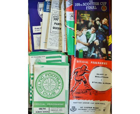 Collection of Scottish Football Programmes to include Cup Semi-finals 1961 onwards various Cup Finals, Tennent Caledonian Cup