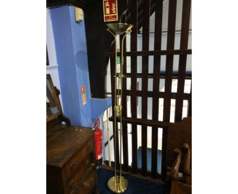 A brass standard lamp