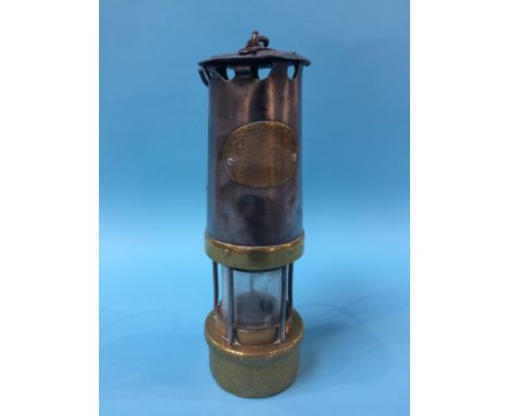 A Thomas and Williams Limited of Aberdare, type No. 4 Miner's lamp
