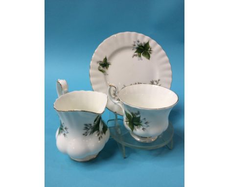A Royal Albert 'Trillium' tea service 