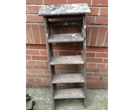 A step of wooden steps