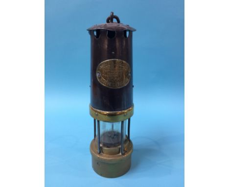 A Thomas and Williams of Aberdare, type no. 4 Miner's lamp