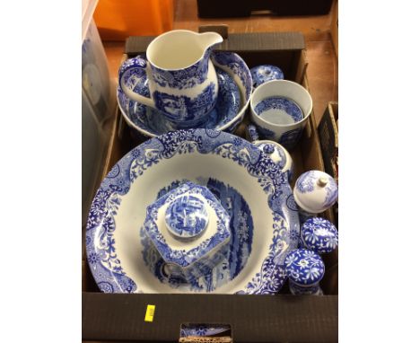 A collection of Spode 'Italian' blue and white china