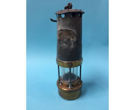 A Thomas and Williams of Aberdare, type no. 4 Miner's lamp