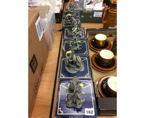 Six boxed Myth and Magic figures