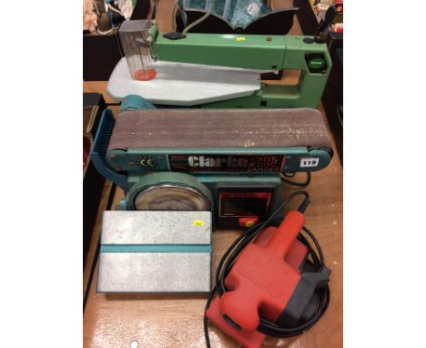 A sander and jigsaw etc.