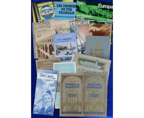 Ephemera, Railways / Transport, selection of overseas brochures, handbooks, guide books, city and area maps etc for a range o