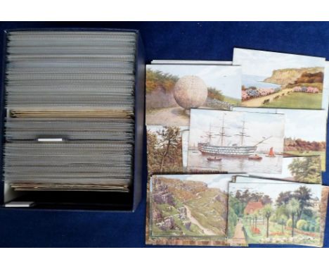 Postcards, A R Quinton, a collection of approx. 275 artist-drawn topographical cards, all with reference numbers ranging betw