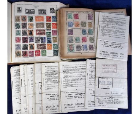 Stamps, vintage Lincoln and Centurion stamp albums containing a quantity of GB and Worldwide stamps, mostly early 1900's onwa