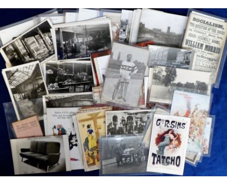Postcards & Photographs, a mixed collection of approx. 85 cards and photo's inc. Felix, Disney, Singer Sewing Machines (dupli