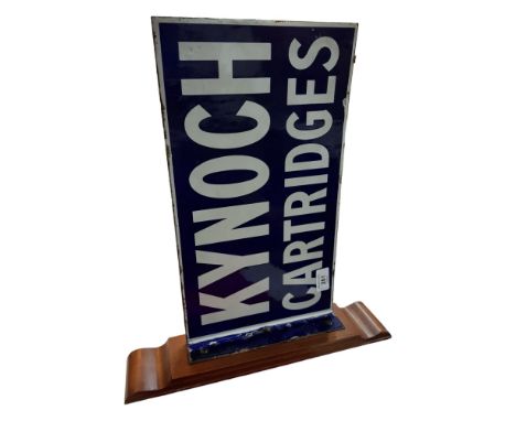 KYNOC CARTRIDGES ENAMEL SIGN 
