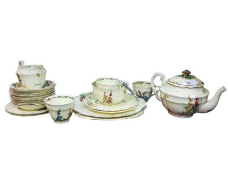 VINTAGE STAFFORDSHIRE TEA SET 