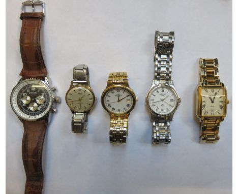 SELECTION OF VARIOUS WRISTWATCHES INCLUDING RAYMOND BIEL AND ROTARY, ETC. 