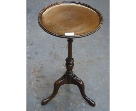 MAHOGANY TRIPOD SIDE TABLE 