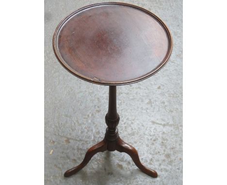 SMALL 20th CENTURY MAHOGANY ON TRIPOD SUPPORTS CIRCULAR WINE TABLE