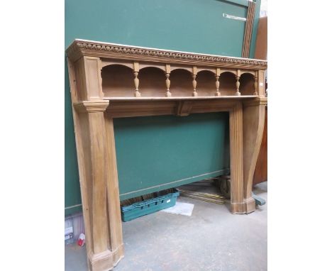 STRIPPED PINE FIRE SURROUND 