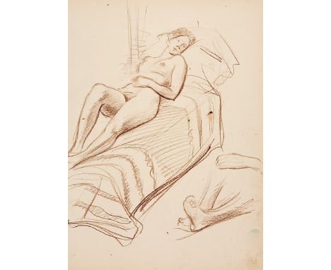 JOSEF FLOCH* (Wien 1894 - 1977 New York)LiegendeKohle/Papier, 39,1 x 28,2 cmSCHÄTZPREIS °€ 300 - 500STARTPREIS °€ 300Der öste