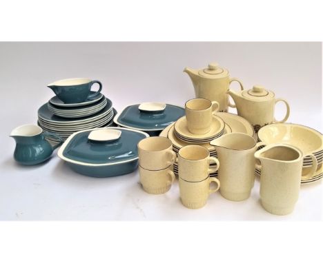 A Poole pottery 'Thistlewood' part dinner service to include coffee pot, plates, teacups, bowls, (approx. 31 pieces) together